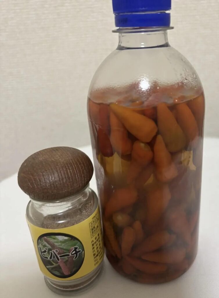 手作りのピパーチと母の手作りのクースー