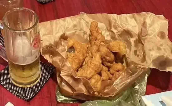 さしみ屋さんで買った魚の天ぷら