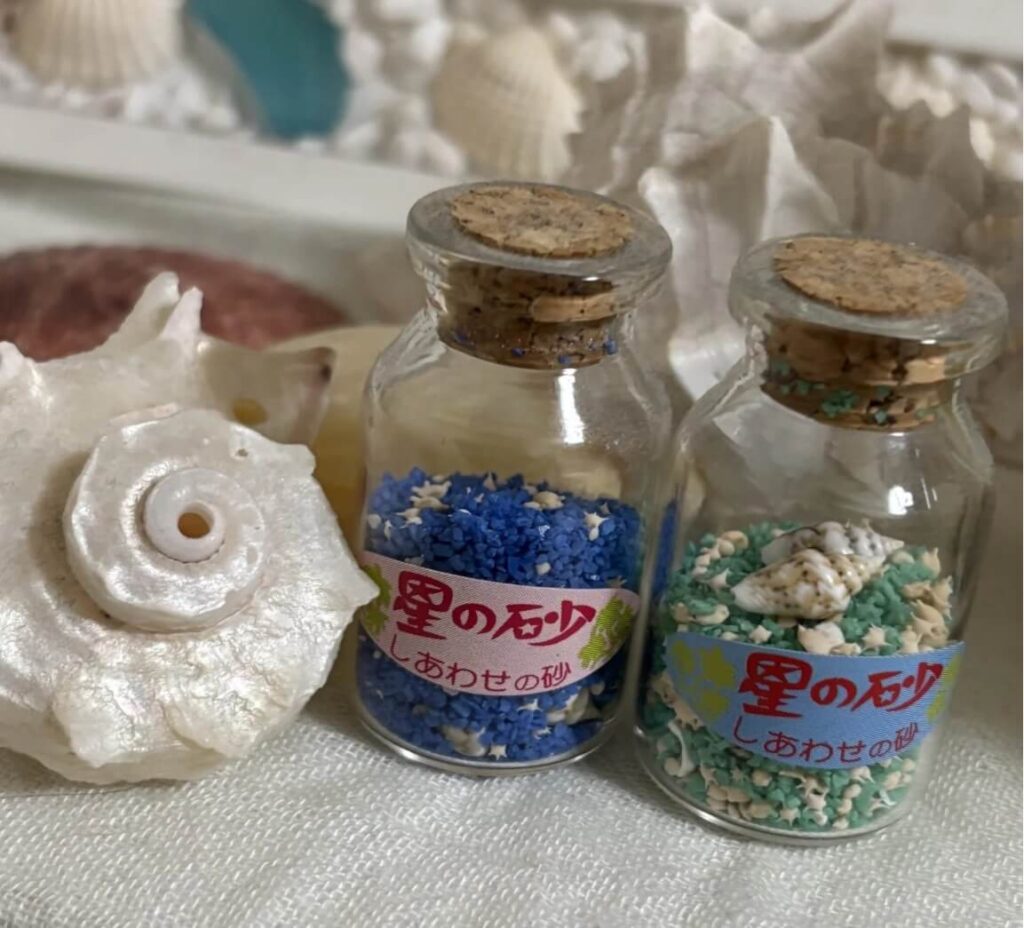空港で売ってる小さな瓶に入った星砂